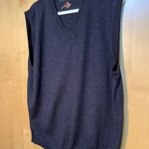 Sleeveless Sweater Vest Orvis XL 100% Merino Wool